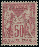 Neuf Sans Charnière N° 104, 50c Rose, Centrage Parfait, Superbe - Other & Unclassified