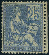 Neuf Sans Charnière N° 114, 25c Bleu Centrage Parfait, Superbe - Otros & Sin Clasificación