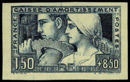 Neuf Avec Charnière N° 252d, 1.50+8.50 Le Travail Non-dentelé, TB, Rare - Autres & Non Classés