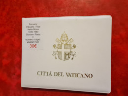 PLAQUETTE  5 PIECES CITE DU VATICAN VATICANO PAPI NELLA STORIA 1939/1990 GIOVANNI PAOLO II - Non Classés