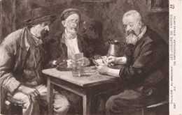 ARTS - Peintures Et Tableaux - Salon De 1912 - AL Manceaux -  Les Joueurs De Cartes - Carte Postale Ancienne - Paintings