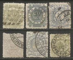 BRASIL 1884-1888 CONJUNTO DE SELLOS USADOS - Used Stamps