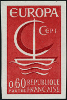 Neuf Sans Charnière 1966. France N° 1490/91, EUROPA 1966. La Paire Non Dentelée + La Même En 2 épreuves De Luxe. T.B. - Sonstige & Ohne Zuordnung