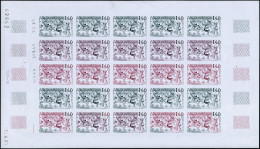 Neuf Sans Charnière N° 292/3, Europa 1981, La Paire, Feuille Complète De 25ex ND, Essai De Couleur, Superbe, Photo Web - Autres & Non Classés