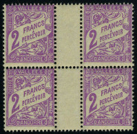 Neuf Sans Charnière N° 19, 2f Violet, 50 Ex En Morceaux De Feuille, T.B. - Altri & Non Classificati