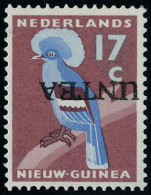 Neuf Sans Charnière 17c De Nouvelle Guinée Néerlandaise Surchargé UNTEA, Administration Des Nations Unies N° 8, Surcharg - Autres & Non Classés