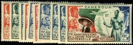 Neuf Sans Charnière 1949, 75è Anniversaire De L'U.P.U., La Série Complète, TB - Autres & Non Classés