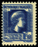 Neuf Sans Charnière N° 214a, 1f50 Bleu Double Impression, TB - Autres & Non Classés