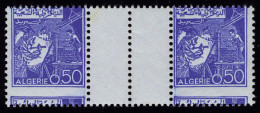 Neuf Sans Charnière N° 396, 50c Bleu, Paire Hor Inter-panneau Avec Piquage à Cheval, T.B. - Other & Unclassified