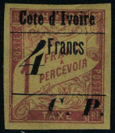 Neuf Avec Charnière N° 21a, 4f Sur 1F Rose Sur Paille Type II, T.B. Rare, Signé Brun - Autres & Non Classés