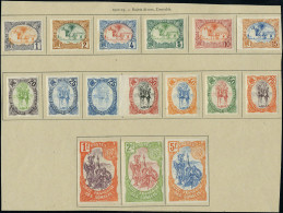 Neuf Avec Charnière N° 37/52, La Série Complète, 16 Valeurs, Inclus N°44 Et 45, Non Dentelée, Cl, TB - Photo WEB - Sonstige & Ohne Zuordnung