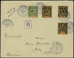 Lettre N° 51 + 52 + 53 X 2 Ex. Surch. Différentes Obl. Du 31/3/04 S/LR Pour Metz, TB - Other & Unclassified