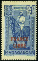 Neuf Sans Charnière N° 243, 3c Bleu France Libre, Quelques Points De Rousseur Sinon TB - Other & Unclassified