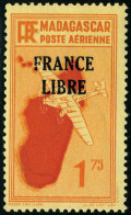 Neuf Sans Charnière N° 45/54, La Série France Libre, TB (adhérence S/ 1.75) - Altri & Non Classificati