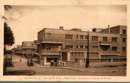 93. DUGNY. CPA SEPIA. GROUPE H.B.M. PONT YBLON. VUE PRISE DE LA ROUTE DE FLANDRE. - Dugny