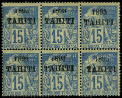 Neuf Avec Charnière N° 24, 15c Bleu En Bloc De 6 Ex, TB - Other & Unclassified