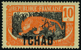 Neuf Avec Charnière N° 37a, 10c Orange Et Gris, Sans La Surcharge A.E.F., T.B. - Autres & Non Classés