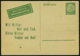 Lettre Propagande Entier à 6pf Vert Distribué Par L'aviation Russe, Michel 19V, T.B.  Rare - Otros & Sin Clasificación