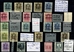 Neuf Avec Charnière Ensemble De 20 Timbres Avec Différentes Variétés De Dentelures, Couleurs..., TB - Photo WEB - Other & Unclassified