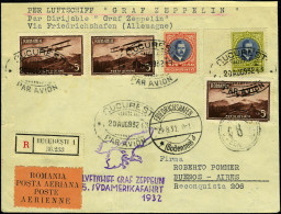 Lettre Zeppelin 5è SAF 1932 Pour L'Argentine, TB, Rare - Altri & Non Classificati