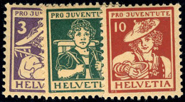 Neuf Sans Charnière N° 151/53, Série Pro Juventute 1916, TB - Autres & Non Classés