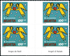 Neuf Sans Charnière N° 1957/60, Pro Juventute 2007, Adhésifs En Blocs De 4, 2 Paires Avec Pont, TB - Zumstein S 84/7 960 - Other & Unclassified