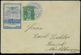 Lettre 50c Basel Vignette S/L + 5c Vert - Zumstein 700CHF - Other & Unclassified