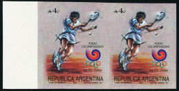 Neuf Sans Charnière N° 1634, JO De Séoul 1988, Tennis, Paire Horizontale, ND, T.B. - Autres & Non Classés