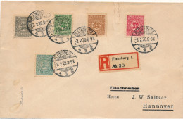 Flensburg Plebiscit 14.3.1920 R-Brief        2 SCANS - Sonstige & Ohne Zuordnung