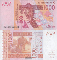 Senegal Pick-number: 715K L, Signature 39 Uncirculated 2012 1.000 Francs - Senegal