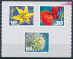 Schweiz 2239-2241Fb Folienblatt (kompl.Ausg.) Postfrisch 2012 Gemüseblüten (10194221 - Unused Stamps