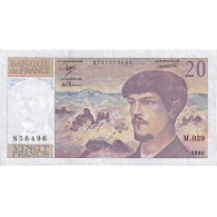 France, 20 Francs, 1990, M.029, SUP, Fayette:66bis.1, KM:151d - 20 F 1980-1997 ''Debussy''