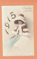 XB1098 JEUNE FILLE  FILLETTE , ENFANT, GIRL , FAMOUS CHILD MODEL CANDICE ASHTON IN FUR 1915 NEW YEAR  SNOWSCENE - Portraits