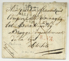 128 RITZBUTTEL Cuxhaven ALLEMAGNE PAR NEUSS Bruges Lettre Matelot Marine Imperial Napoleon Compernolle - 1792-1815: Départements Conquis