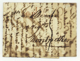 132 GIRONNE Girona Barcelona 1813 Purifiee Desinfected Mail Desinfectee - 1792-1815: Départements Conquis