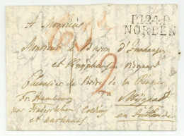 P.124.P. NORDEN Ostfriesland Lütetsburg Autograph Graf Edzard Zu Innhause Und Knyphausen (1748-1824) Präsident Sobygard - 1792-1815: Dipartimenti Conquistati