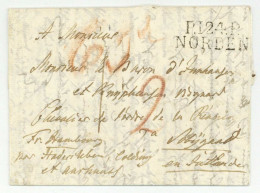 P.124.P. NORDEN Ostfriesland Lütetsburg Autograph Graf Edzard Zu Innhause Und Knyphausen (1748-1824) Präsident Sobygard - 1792-1815 : Departamentos Conquistados