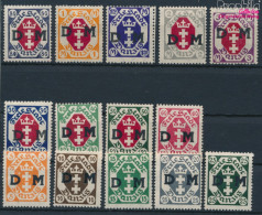 Danzig D1-D14 (kompl.Ausg.) Mit Falz 1921 Dienstmarke (10221762 - Officials