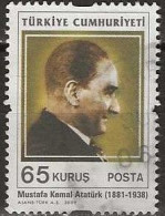 TURKEY 2009 Mustafa Kemal Attaturk Commemoration - 65ykr. - Facing Right FU - Usados