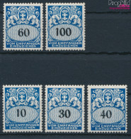 Danzig P43-P47 (kompl.Ausg.) Mit Falz 1938 Portomarke (10221754 - Postage Due