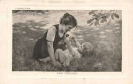 PHOTOGRAPHIE -  Les Cerises - Mère Et Fille - Carte Postale Ancienne - Fotografie