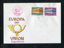 "JUGOSLAWIEN" 1969, Mi. 1361/1362 "CEPT" FDC (C381) - 1969