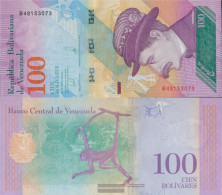 Venezuela Pick-number: 106 (15.01.2018) Uncirculated 2018 100 Bolivares - Venezuela