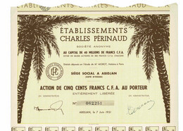Établissements Charles Périnaud S. A., Côte D'Ivoire - Afrique