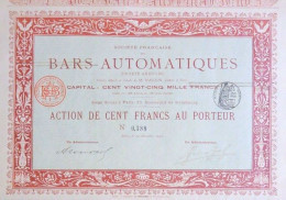 1898: Société Française Des Bars Automatiques (Imp. Richard) - Industrie