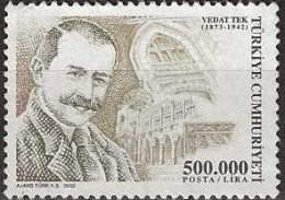 TURKEY 2002 Personalities - 500000l. Vedat Tek (architect) MNG - Unused Stamps