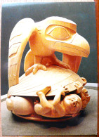 THE RAVEN AND THE FIRST MEN CARVED BY HAIDA BILL RAID SCULPTURE TOTEM MUSSE D'ANTHROPOLOGIE VANCOUVER - Vancouver