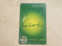 TOGO-(TG-LIB-REF-0010-011231)-Libertis-green 9.000 FCFA-(Vertical)-(4)-(9000FCFR)-(30200494498963)-(used Card - Togo