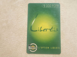 TOGO-(TG-LIB-REF-0010-011231)-Libertis-green 9.000 FCFA-(Vertical)-(6)-(9000FCFR)-(30200920314998)-(used Card - Togo