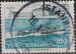 TURKEY 1973 Bicentenary Of Turkish Navy - 100k. - Motor Torpedo Boat Simsek FU - Used Stamps